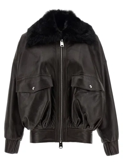 Khaite Daemon Jacket In Brown