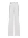 Khaite Dane Cotton Jeans In White