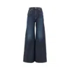 Khaite Abigail High Rise Straight Jeans
