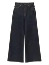 Khaite "dane" Flared Leg Jeans In Black