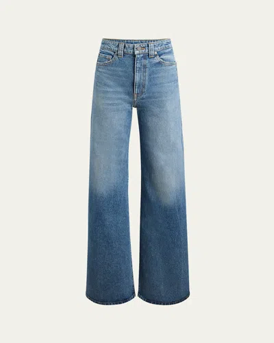 Khaite Dane High-rise Flared Jeans In Heath