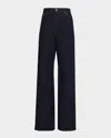Khaite Dane High-rise Wide-leg Jeans