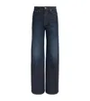 Khaite Dane High-rise Wide-leg Jeans In Blue