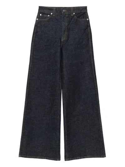Khaite Denim Wide-leg Delina Jeans In Blue