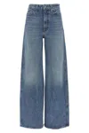 Khaite Belt Loop Denim Trousers In Blue