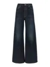Khaite Women Blue Dane Wide-leg Jeans In Blue