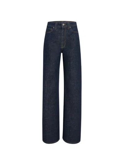 Khaite Dane Stretch Jeans In Blue