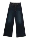 Khaite Dane High Waist Wide Leg Jeans