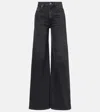 Khaite Dane Wide-leg Jeans In Black
