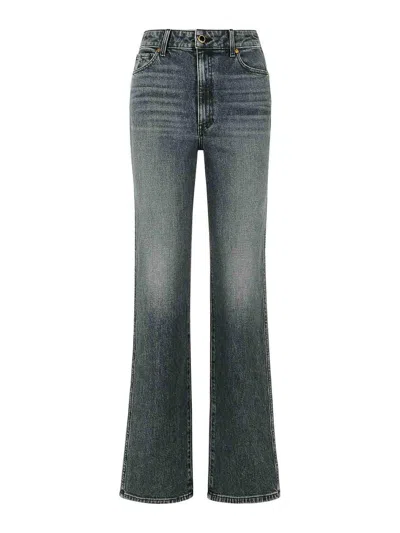 Khaite Danielle  Cotton Jeans In Blue