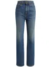 Khaite Abigail High Rise Straight Jeans