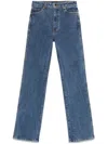 Khaite Danielle Denim Cotton Jeans In Blue