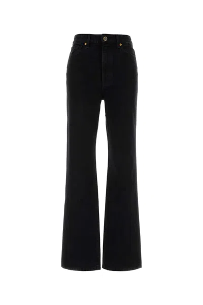 Khaite Danielle Denim Jeans In Black