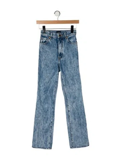 Pre-owned Khaite Danielle Flared Jeans In Blue