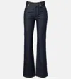 Khaite Danielle High-rise Straight-leg Jeans In Blue