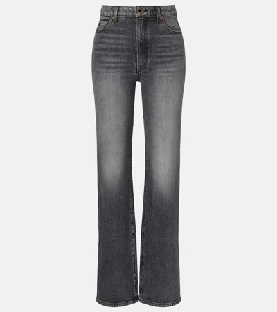 Khaite Danielle High-rise Straight Jeans In Blue