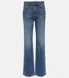 Khaite Abigail High-waisted Straight Leg Jeans In Blue