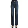 Khaite Danielle High Waist Straight Leg Jeans In Lansing