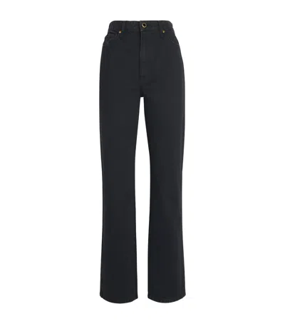 Khaite Danielle High-rise Jeans In Black