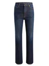 Khaite Abigail High Rise Straight Jeans