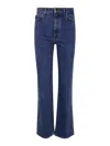 Khaite Abigail High-rise Straight Jeans In Blanco