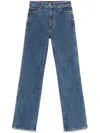 Khaite Danielle Denim Cotton Jeans In Blue
