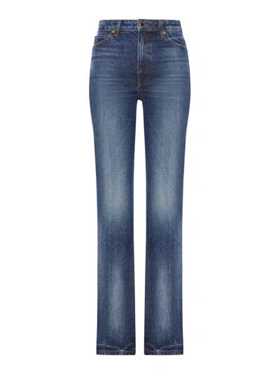 Khaite Danielle Jeans In Black