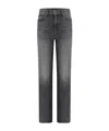 Khaite Belt Loop Jeans In Black
