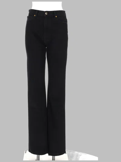 Khaite Danielle Jeans In Black
