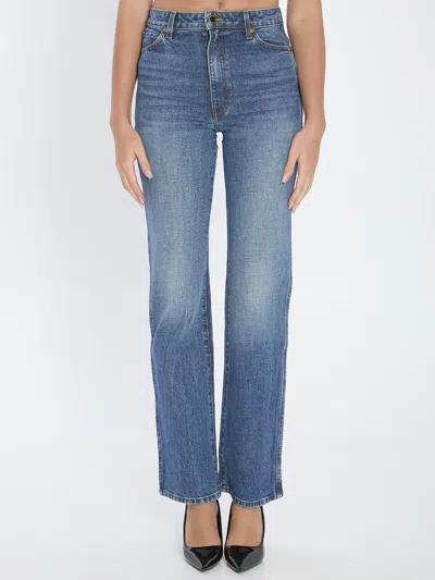 Khaite "danielle" Jeans In Blue