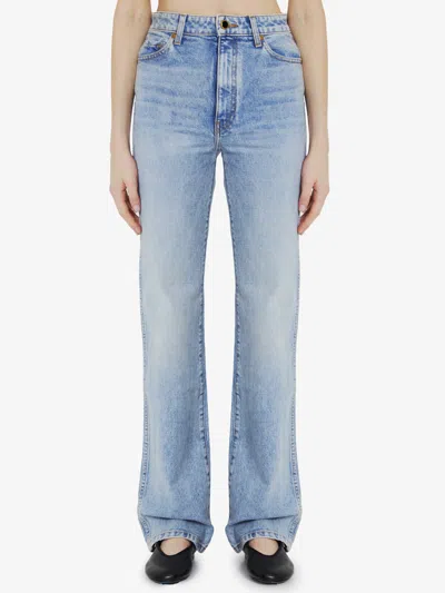 Khaite Danielle Jeans In Blue