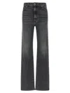 Khaite Stonewashed Straight Jeans In Gray