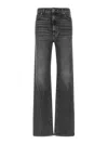 Khaite Stonewashed Straight Jeans In Gray