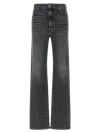 Khaite Stonewashed Straight Jeans In Gray