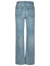 Khaite Danielle Jeans In A High Rise Cotton Blend In Blue