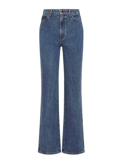 Khaite Jeans Acampanados - Blanco In White
