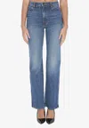 Khaite Danielle Straight-leg Faded Jeans In Blue
