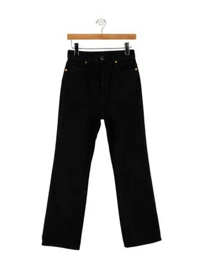 Pre-owned Khaite Danielle Straight Leg Jeans In Black