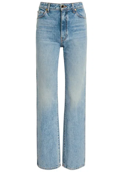 Khaite Danielle Straight-leg Jeans In Blue