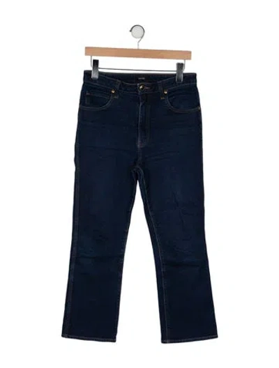 Pre-owned Khaite Danielle Straight Leg Jeans In Blue