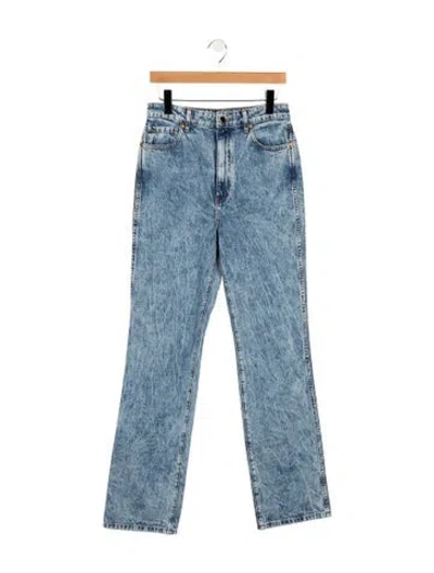 Pre-owned Khaite Danielle Straight Leg Jeans In Blue