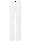 Khaite Danielle Straight-leg Jeans In White