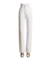 Khaite Danielle Straight-leg Jeans In White
