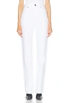 Khaite Danielle Straight-leg Jeans In White