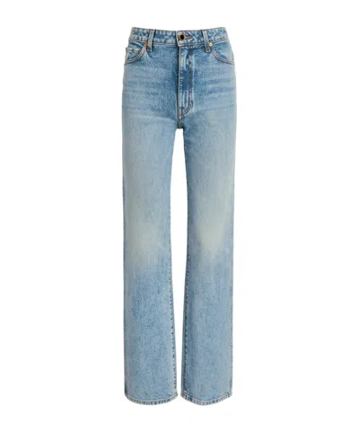 Khaite Danielle Straight-leg Jeans In Blue