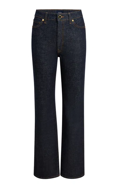 KHAITE DANIELLE STRETCH HIGH-RISE INDIGO JEANS