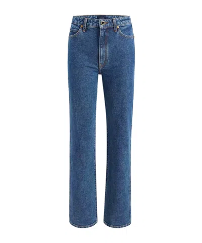 Khaite Danielle Stretch Jean In Blue