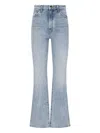 Khaite Vivian Bootcut Flare Jeans In Light Blue