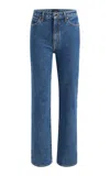 Khaite Daniella High-waisted Denim Jeans In Medium Wash