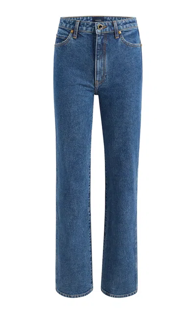 KHAITE DANIELLE STRETCH HIGH-RISE STOVEPIPE JEANS